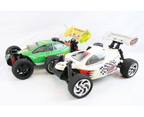 An FS Racing Nitro GB 4WD remote control car with a 15CXCP engine together with a SMT Smartech 1/10 Speedy Tiger 4WD remote c