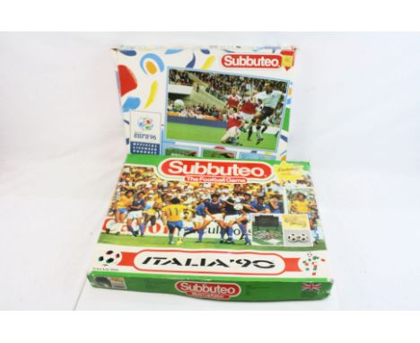 Subbuteo - Boxed Italia 90 set 60242, together with boxed Euro 96 set 60260, both appear complete, minor damage to boxes (2) 