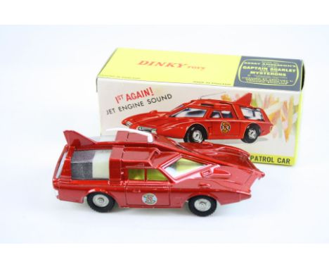 Boxed Dinky 103 Gerry Anderson's Captain Scarlet Spectrum Patrol Car in red, with instructions and inner packaging, near mint