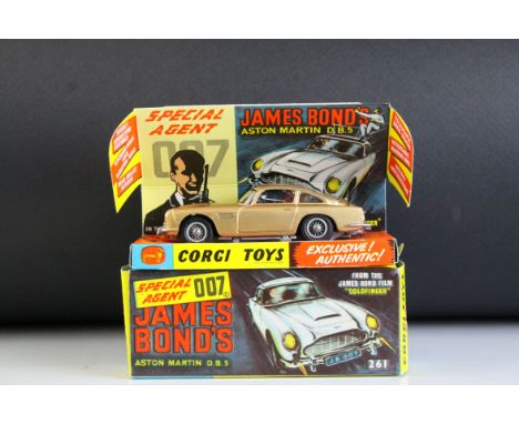 Boxed Corgi 261 James Bond 007 Aston Martin diecast model, complete with figures, unused missiles &amp; secret instructions, 