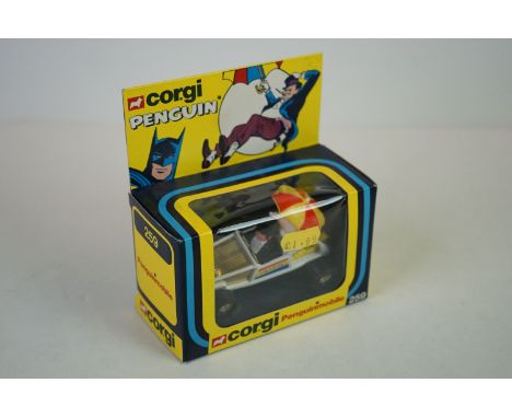 Boxed Corgi 259 Batman Penguin Penguinmobil diecast model, near mint in excellent box with price sticker to front of window 