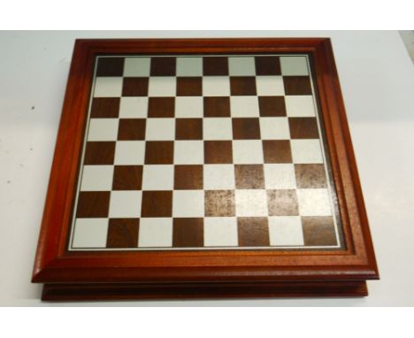Franklin Mint Camelot pewter chess set, complete with certificate of authenticity, case and chessboard lid 