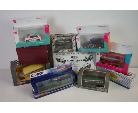 Group of ten boxed diecast models to include Dinky, Corgi Classics limited edition, London 2012 Olympics, Rail Legends etc 