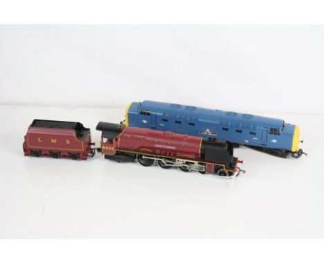 Two OO gauge locomotives to include Hornby Duchess of Sutherland 4-6-2 and Lima The Fife &amp; Forfar Yeomantry 
