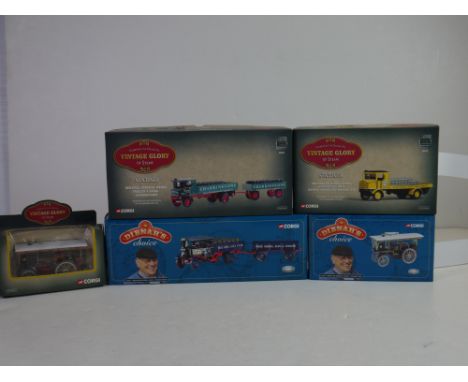 Two boxed ltd edn Corgi Vintage Glory of Steam diecast models to include 80005 Sentinel Platform Wagon with Cement Bags Cemen
