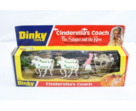 Boxed Dinky 111 Cinderella's Coach diecast model complete and near mint, minor bow window squash 