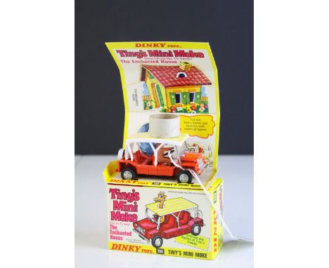 Boxed Dinky 350 Tiny's Mini Moke from The Enchanted House diecast model, complete and excellent with some paint loss to front