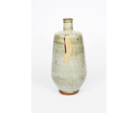 ‡ William 'Bill' Marshall (1923-2007) a tall and impressive stoneware vase, shouldered, tapering cylindrical form with cylind