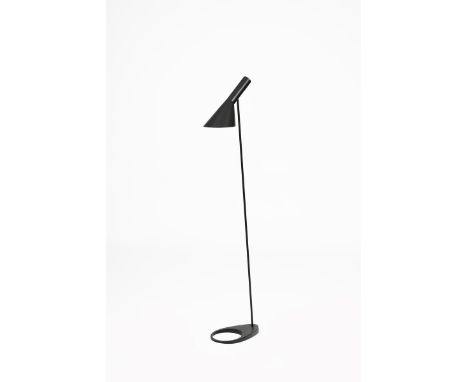 An AJ floor lamp designed by Arne Jacobsen, probably manufactured by Louis Poulsen, originally designed in 1960 for the SAS R