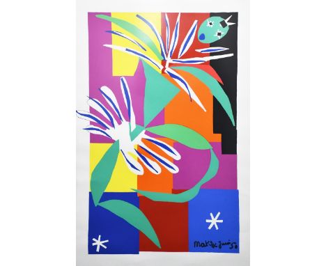 Henri Matisse (1869-1954), after La Danseuse Creole, a modern lithographic print on paper, framed signed and dated in the pri