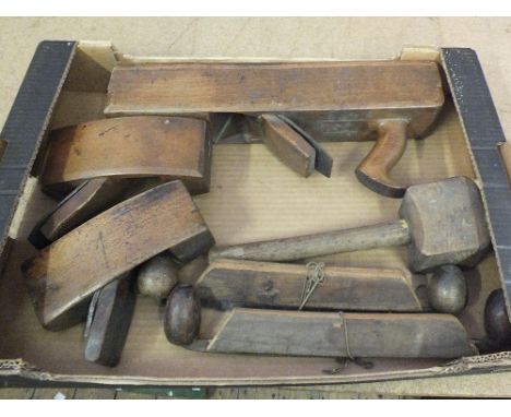 Various old woodworking tools