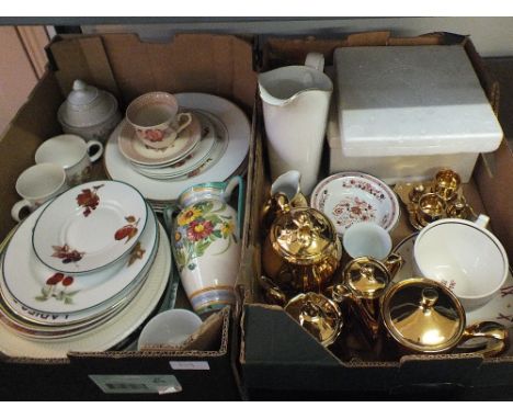 Two boxes of Royal Worcester and other china