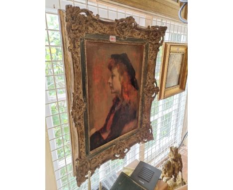 * Greaves,&nbsp;head and shoulders portrait of a young lady, signed, oil on canvas, 50 x 35cm.&nbsp; 