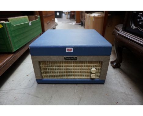 A vintage Dansette Major portable record player.&nbsp; 