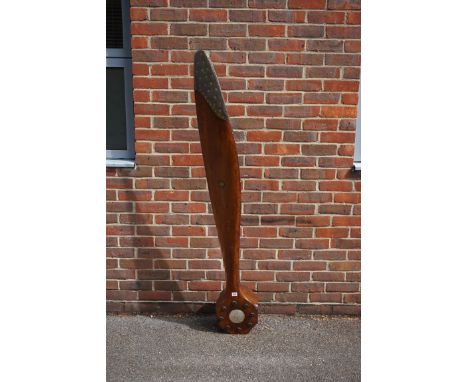 A World War I propeller,&nbsp;bearing silver mount inscribed 'Lt Sydney Alder, R.F.C., 1916-1918', further inscribed '250HP, 