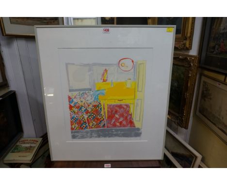 Chloe Cheese,&nbsp;'Lino', signed, titled and dated '82, numbered 34/200, lithograph, 45 x 40cm.&nbsp; 