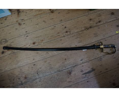 A World War II German dress sword and steel scabbard.&nbsp;