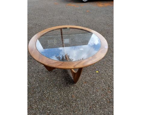 A vintage teak G Plan circular coffee table, 84cm diameter. 