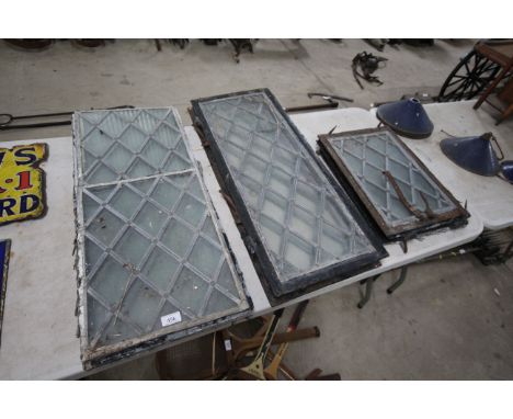 A quantity of leaded light windows 