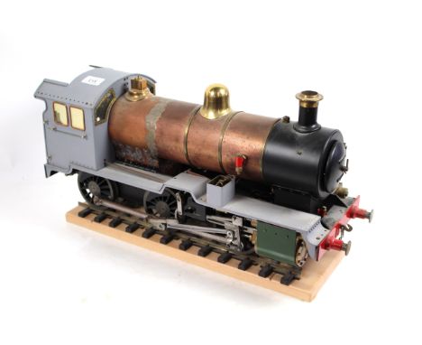 A PV Baker by L.V.S.C. 0-6-0 3½ gauge tank engine, with tender, complete with blue print
