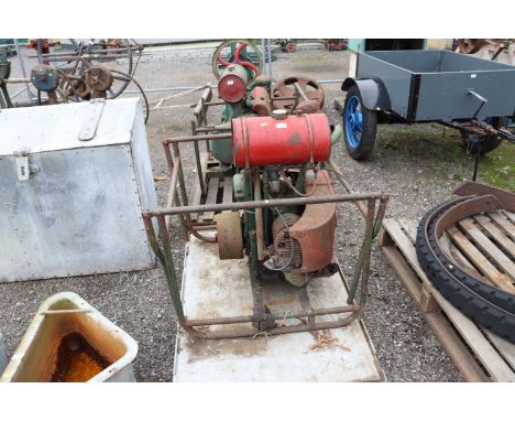 A Petter PU 8 cylinder engine
