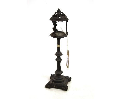 A Victorian cast iron child's night light
