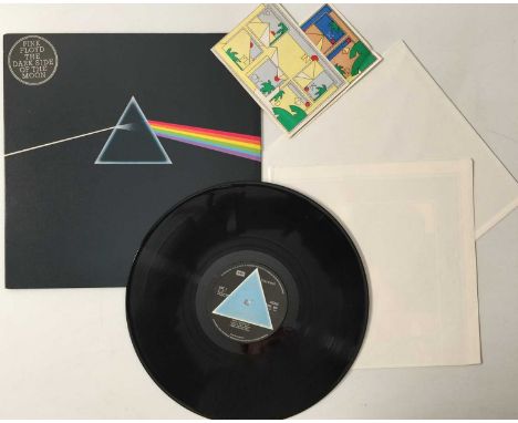 PINK FLOYD - THE DARK SIDE OF THE MOON LP (UK COMPLETE SOLID TRIANGLE - SHVL 804). A stunning condition, complete original UK