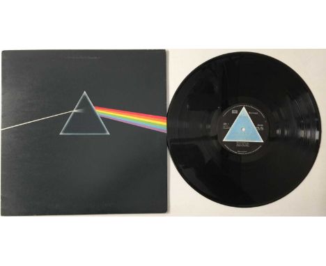 PINK FLOYD - THE DARK SIDE OF THE MOON LP (UK COMPLETE SOLID TRIANGLE - SHVL 804). A complete original UK pressing of Pink Fl
