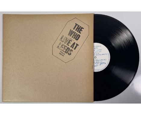 THE WHO - LIVE AT LEEDS LP (COMPLETE 1ST UK BLACK TEXT PRESSING - TRACK 2406 001). Absolutely stunning condition original UK 