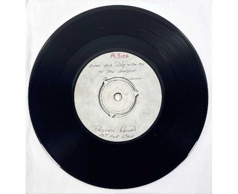 JOHN'S CHILDREN - COME AND PLAY WITH ME IN THE GARDEN/ SARA CRAZY CHILD 7" (UK TEST PRESSING - SNB 001). Thought to be maybe 