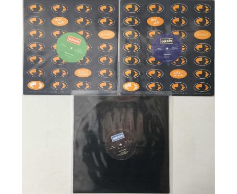 OASIS - SUPERSONIC/SHAKERMAKER/LIVE FOREVER - ORIGINAL UK 12" PROMOS. Some Might Say that this bundle of 3 x original early U