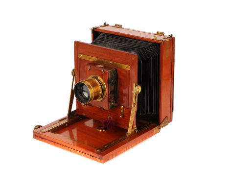 A J. T. Chapman 'The Manifold' Half Plate Mahogany Field Camera, 1900, with Taylor Taylor & Hobson Cooke Series III f/8 7.55"