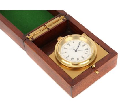 A Silver Cased Deck Watch by H Williamson, signed 'H Williamson Ltd 81 Farringdon road London EC no. 2372', white enamel dial