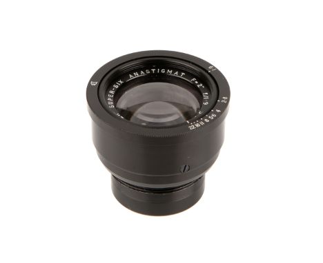 A Dallmeyer Super Six f/1.9 2" Lens, black, serial no. 543476, body, VG-E, elements, VG, some very light haze