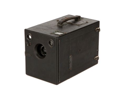 A Houghton Klito No.6 3¼×4¼'' Falling Plate Camera,  1905-1919, black, serial no. 129, with Aldis-Plano Anastigmat No.2 f/6.8