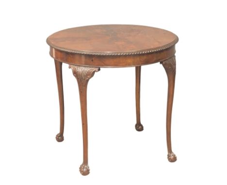 An Early 20th Century Chippendale Revival mahogany window table / centre table on Ball &amp; Claw feet. 76x71.5cm. 2 