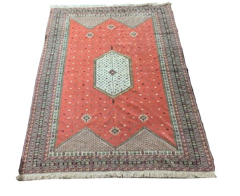 A very large vintage Middle Eastern hand knotted rug. 277x404cm 