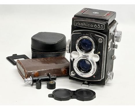 A Yashica 635 film camera. 