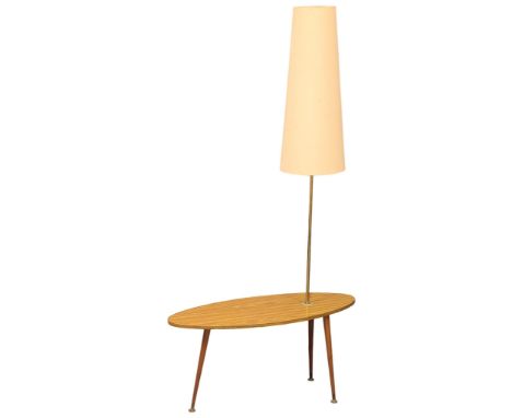 A 1960s Mid Century lamp table / standard lamp. 81x30x160cm(1) 