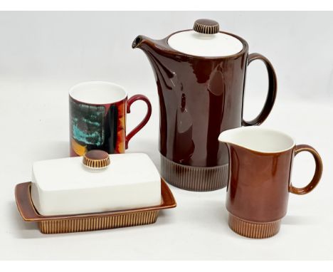 A collection of Mid Century Poole Pottery. 