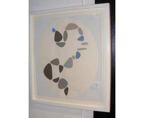 VICTOR VASARELY - an original collage screen print, Limited Edition No.117/138 - signed in pencil by the artist - rare early 