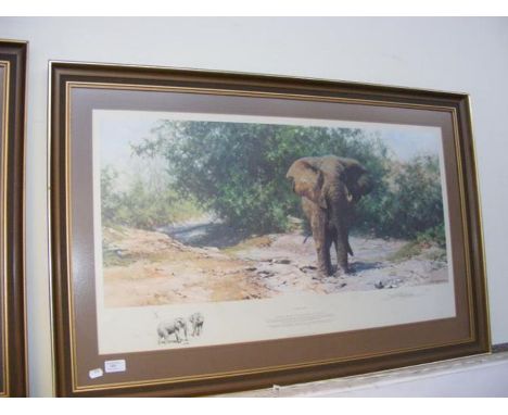 DAVID SHEPHERD - Limited Edition print entitled 'Tembo Mzee' 