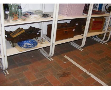 A sundry lot, including Eumig Mark 8 film camera and wooden trolley 