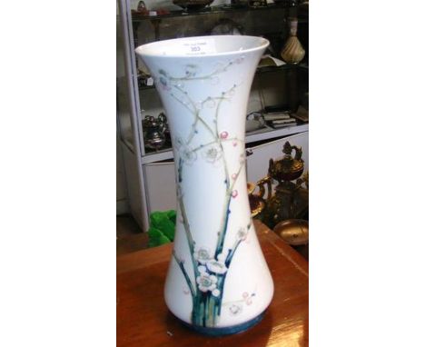 A Moorcroft made for Liberty & Co. flare vase with tubed lined floral decoration - 30cms high CONDITION REPORT In our judgeme