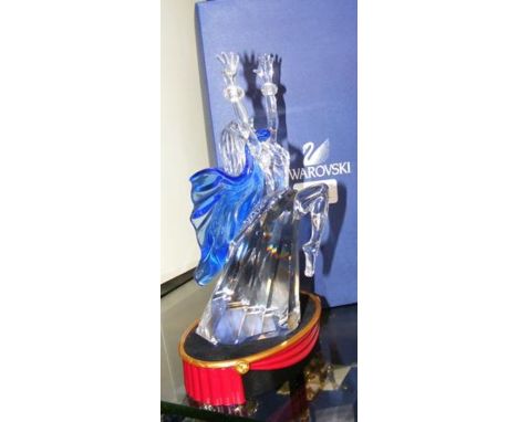 A Swarovski crystal 'Magic of Dance' figurine on plinth with Certificate and original box 