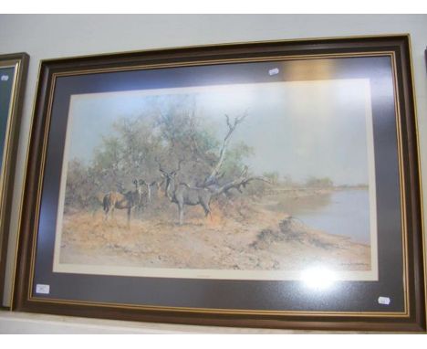 DAVID SHEPHERD - Limited Edition print entitled 'Greater Kudu' 