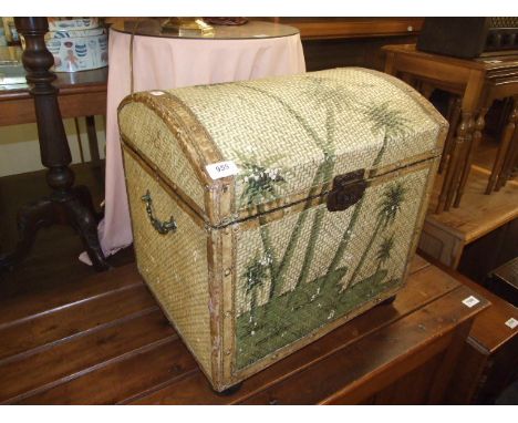 DOME TOP TRUNK 18 1/2 inches wide 18 tall