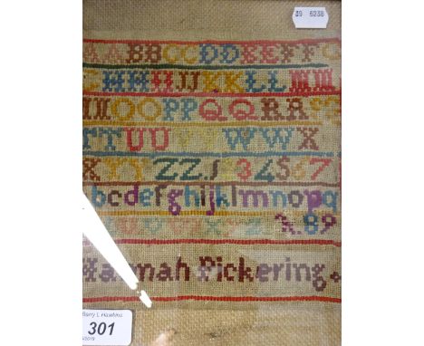 VINTAGE / ANTIQUE STITCHWORK SAMPLER