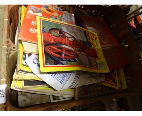 2 BOXES OF MOSTLY STATIONARY ENGINE MAGAZINES