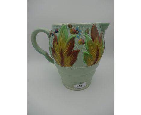CLARICE CLIFF JUG 41A 20cm A/FSlight crack inside jug around handle area, otherwise very good 